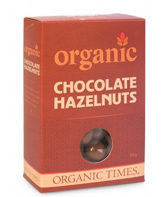 ORGANIC TIMES - Milk Chocolate Hazelnuts
