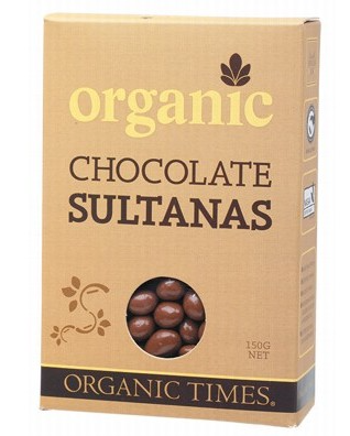 ORGANIC TIMES - Milk Chocolate Sultanas
