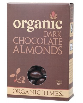 ORGANIC TIMES - Dark Chocolate Almonds