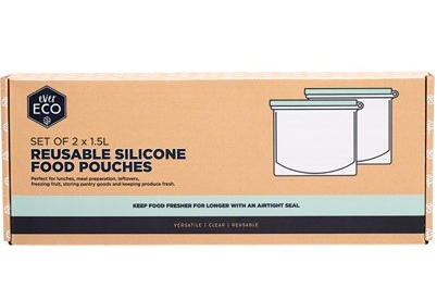 EVER ECO - Reusable Silicone Food Pouches | 2 x 1.5Ltr