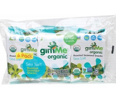 GIMME - Roasted Seaweed Snacks "Sea Salt" 6 Pack