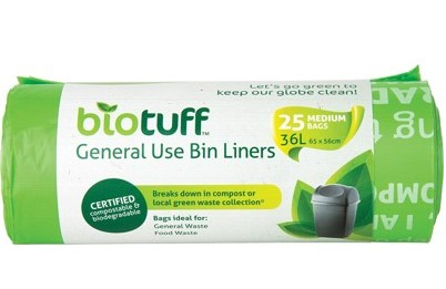 BIOTUFF - General Use Bin Liners | Medium