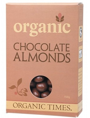 ORGANIC TIMES - Milk Chocolate Almonds