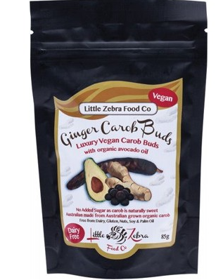 LITTLE ZEBRA CHOCOLATES - Carob Buds Ginger