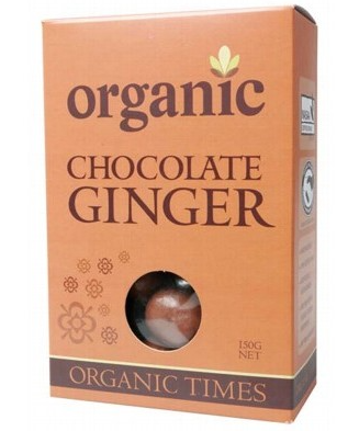 ORGANIC TIMES - Milk Chocolate Ginger