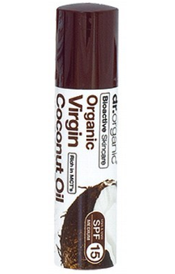 DR ORGANICS - Virgin Coconut Oil Lip Balm | SPF15
