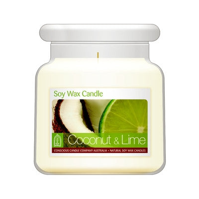 Conscious Candle Company - Coconut & Lime Soy Wax Jar 5oz