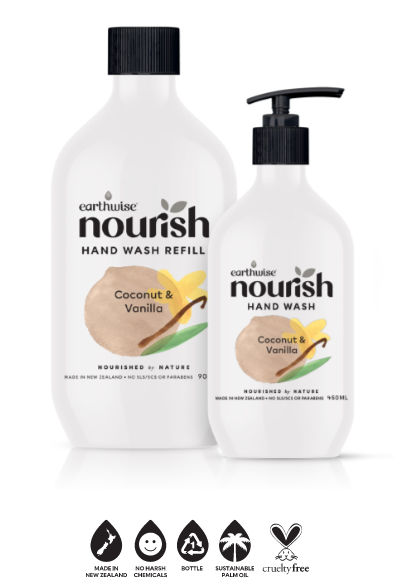 Earthwise Nourish Hand Wash - Coconut & Vanilla