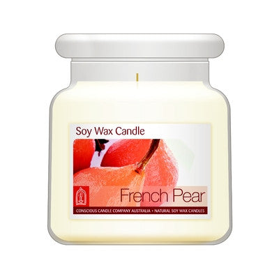 Conscious Candle Company - French Pear Soy Wax Jar Candle 5oz