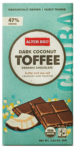 ALTER ECO - Dark Coconut Toffee Organic Chocolate