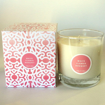 Conscious Candle Company - White Flower Bouqet Soy Wax Candle