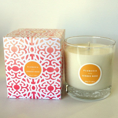 Conscious Candle Company - Plumeria & Ginger Rose Soy Wax Candle